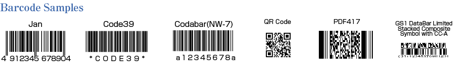 Barcode Samples
